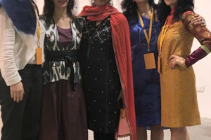 Burçak Bingöl, Leeza Ahmady, Amina Ahmed, Zolaykha Sherzad & Lida Ahmady. FIELD MEETING Take 6: Thinking Collections (25–26 January 2019). In Collaboration with Alserkal Avenue, Dubai. Courtesy Asia Contemporary Art Week (ACAW).